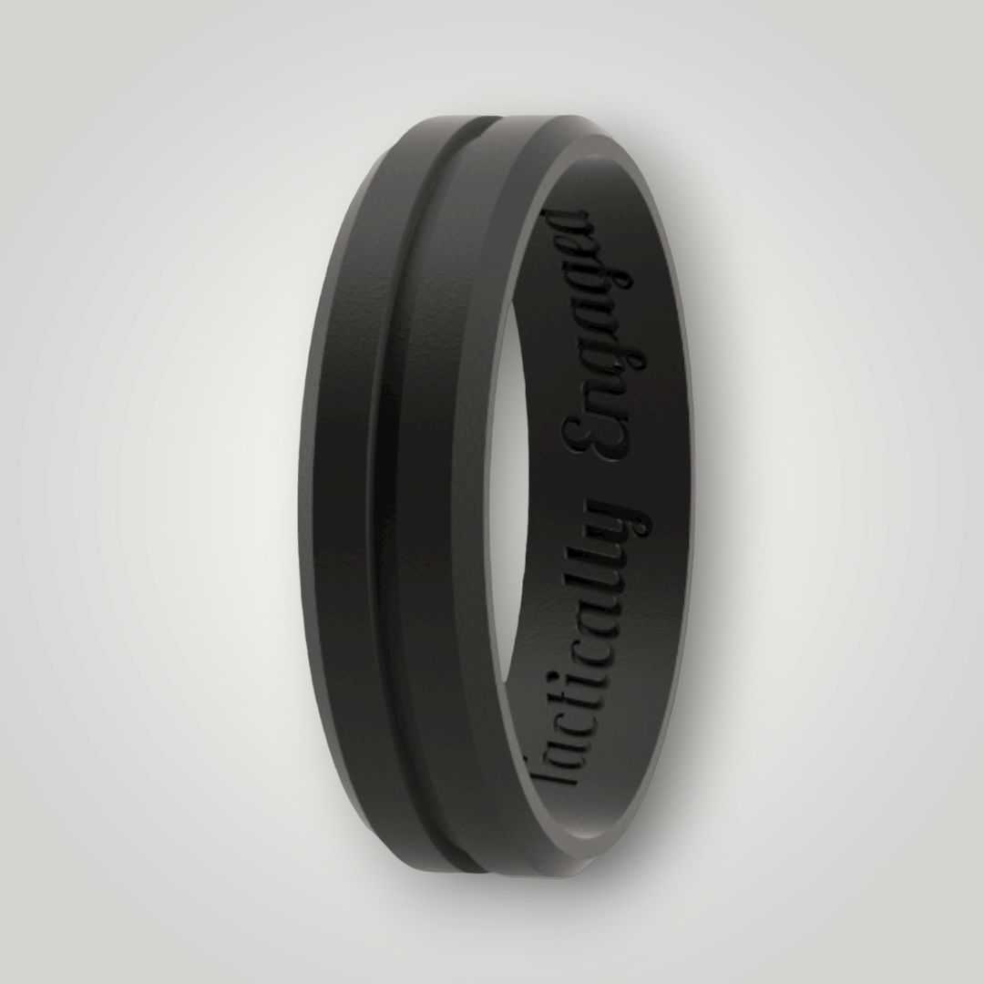 Tactical top wedding band