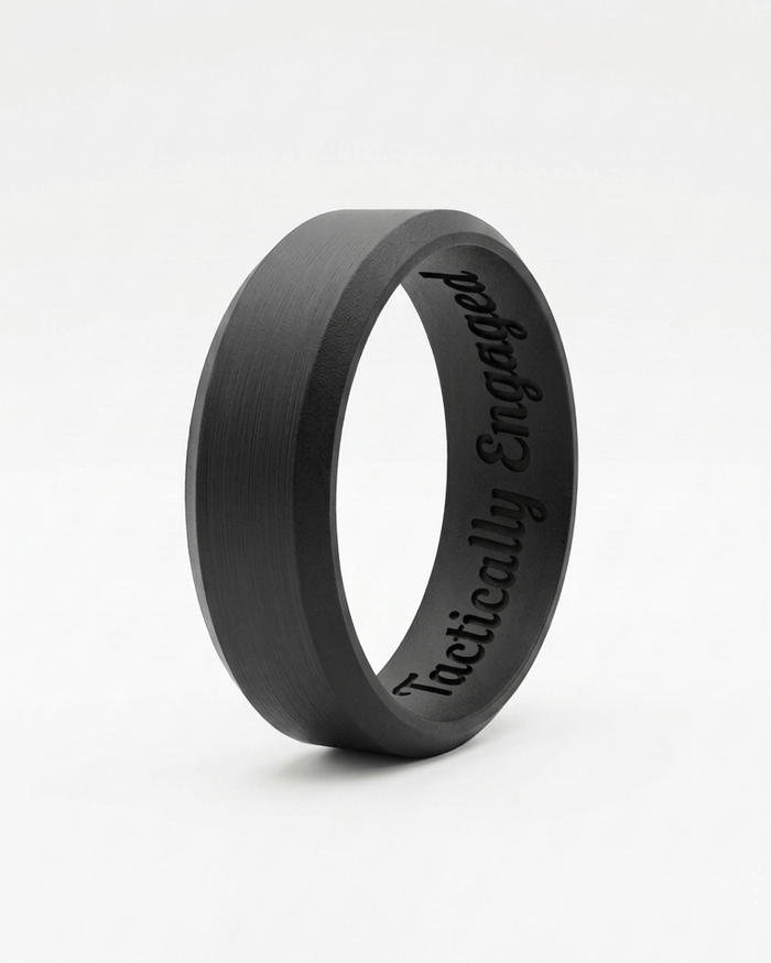 Ultra Thin Beveled - Silicone Ring