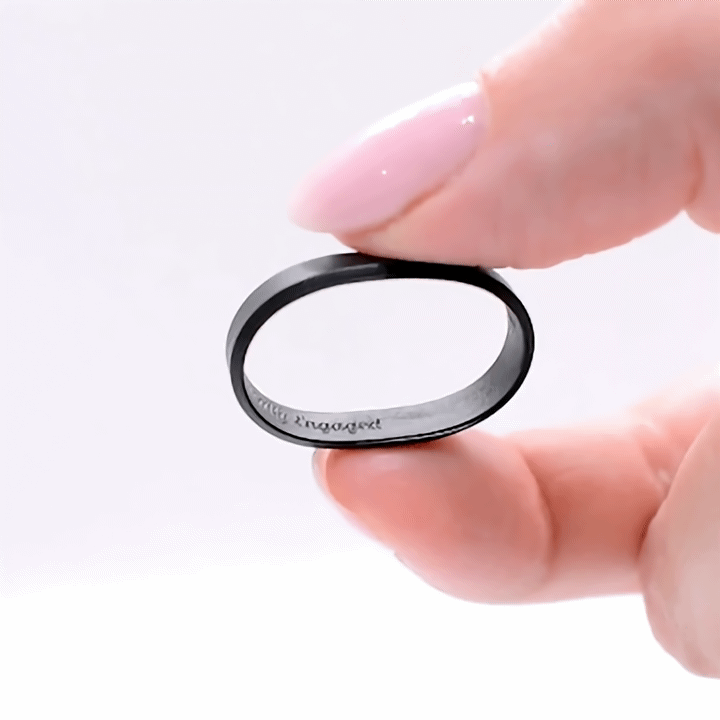 Ultra Thin Beveled - Silicone Ring