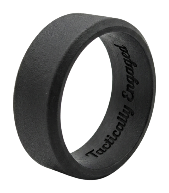 Ultra thin beveled silicone ring