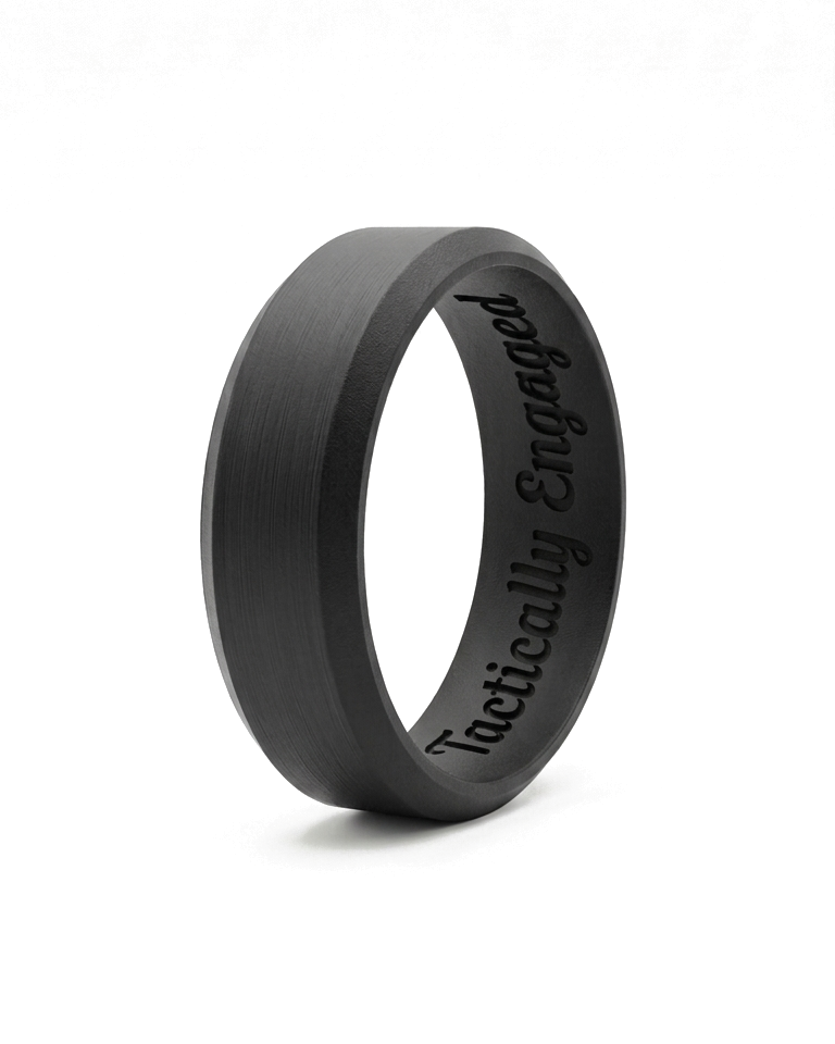 Ultra thin beveled silicone ring