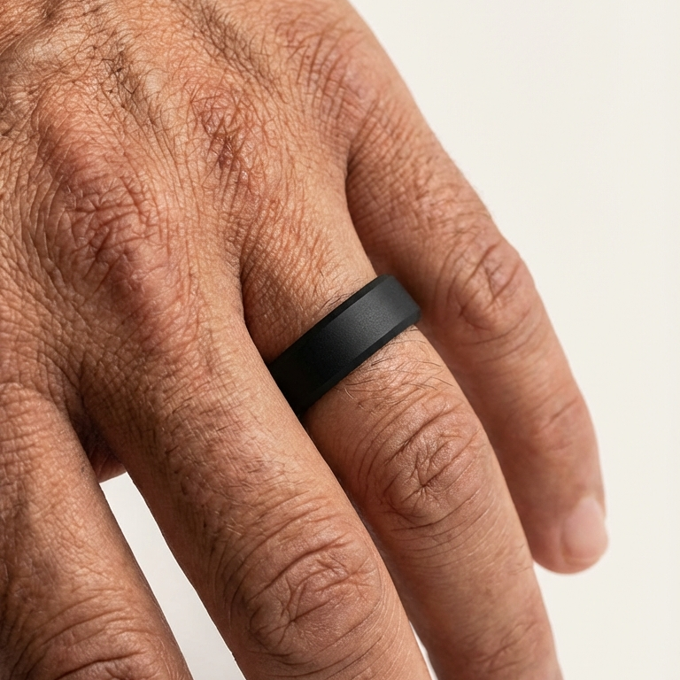 Person wearing a Tactically Engaged ring