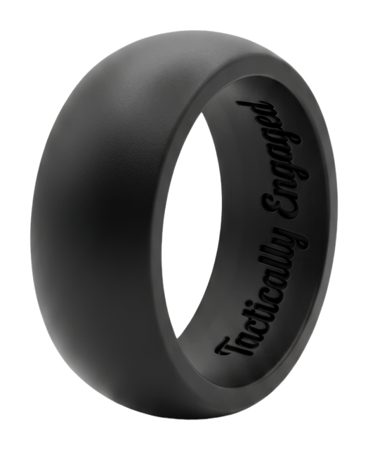 Wide beveled silicone ring